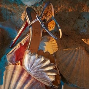 Christian Louboutin Silver Bouticella 40 (size9)